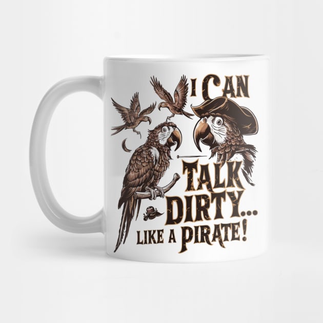 Talk like pirate cute parrot by zoelewi